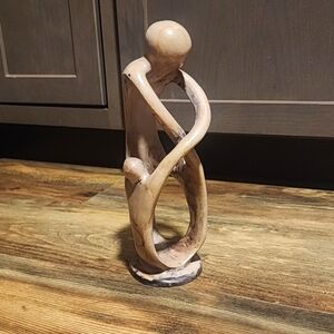 Made in Kenya. African soapstone carving figurine/statue.